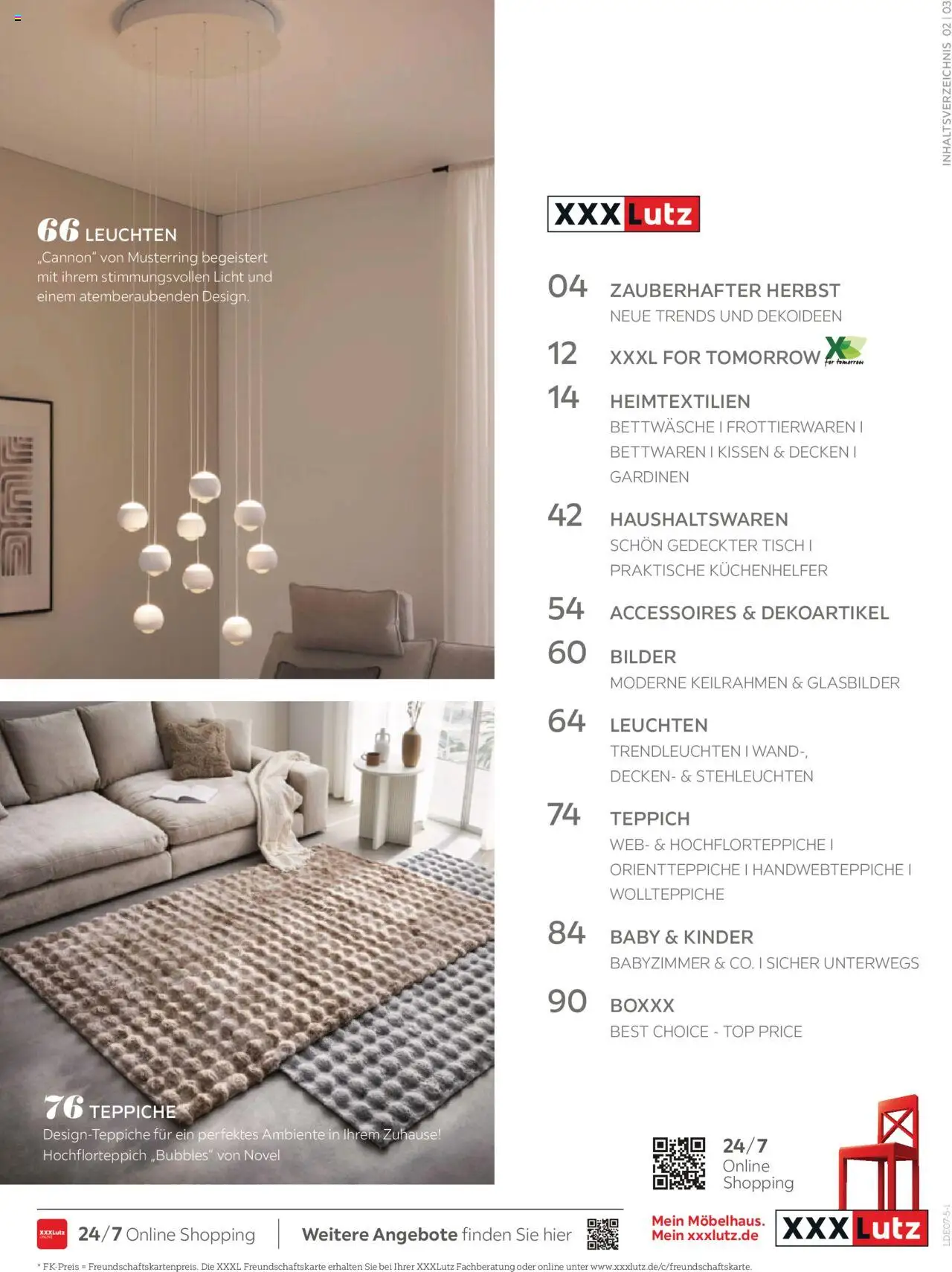 XXXL Lutz Magazin Schöner Einrichten - Seite 3 - gültig ab 01.09.2025