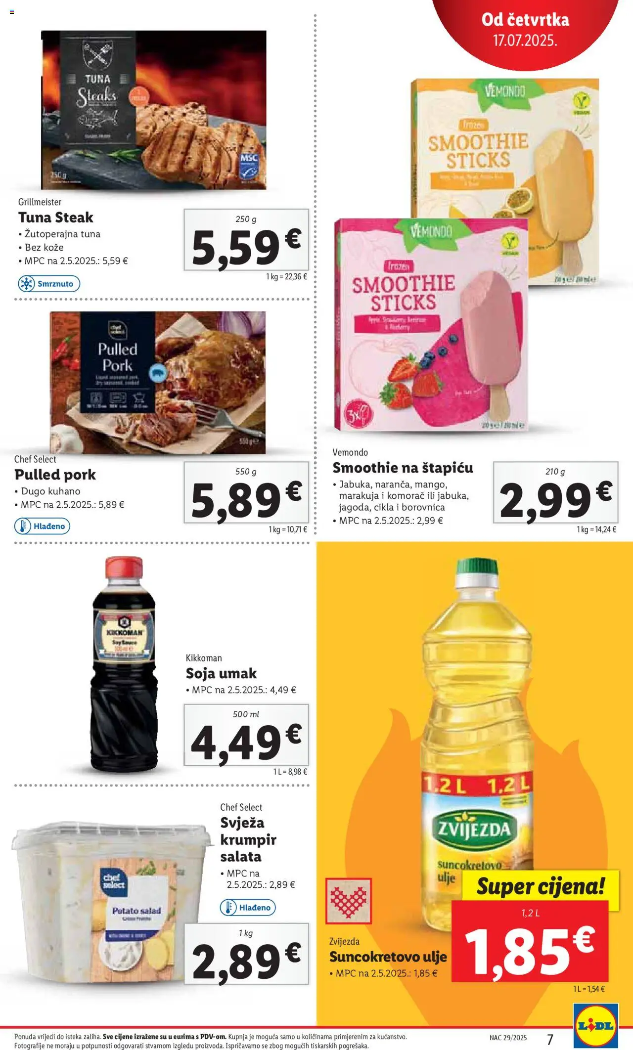 Katalog Lidl - stranica 7- važeći od 17.07.2025