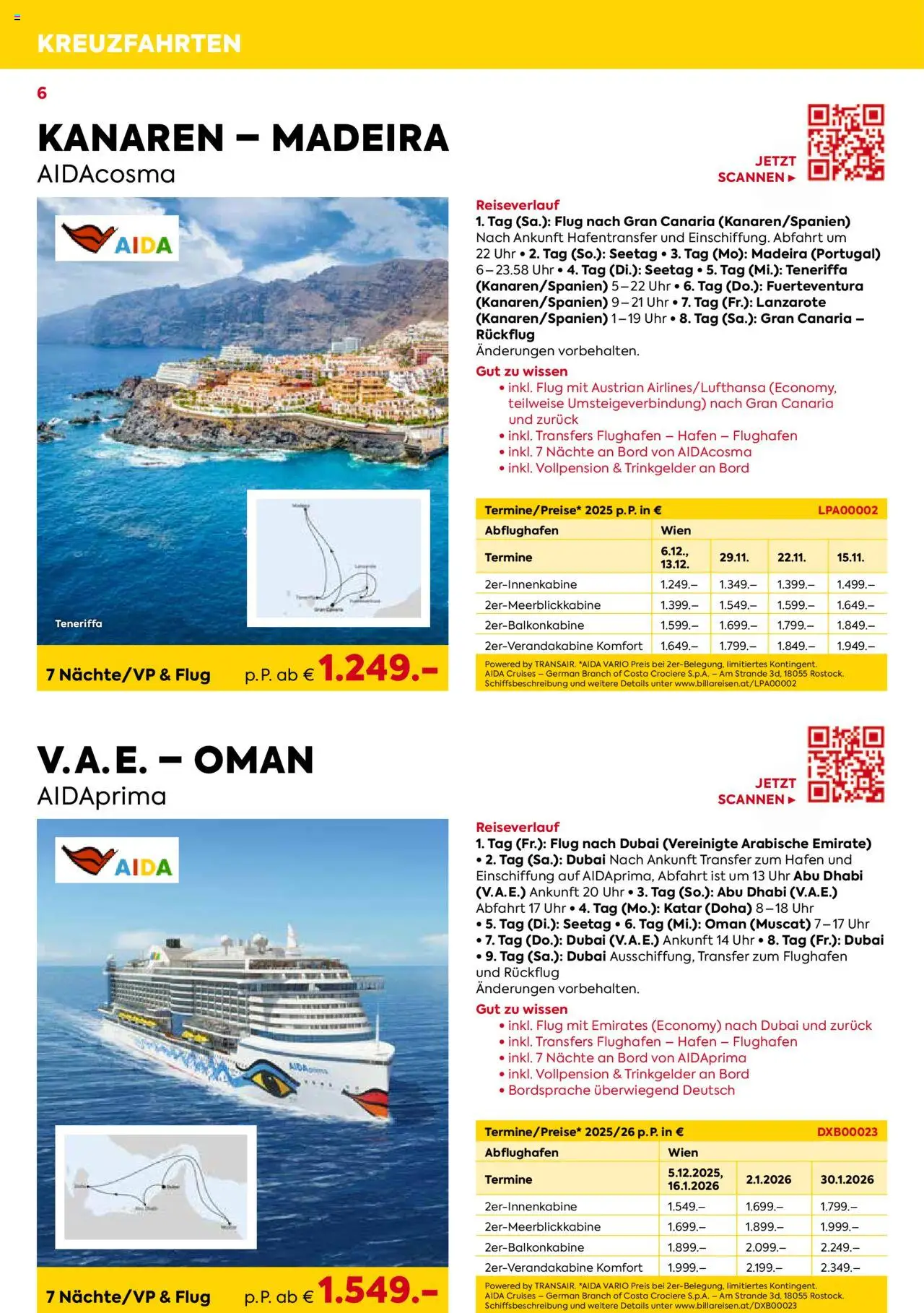 Billa Kreuzfahrt Highlights 2025 - page 6- valid from 03.06.2025