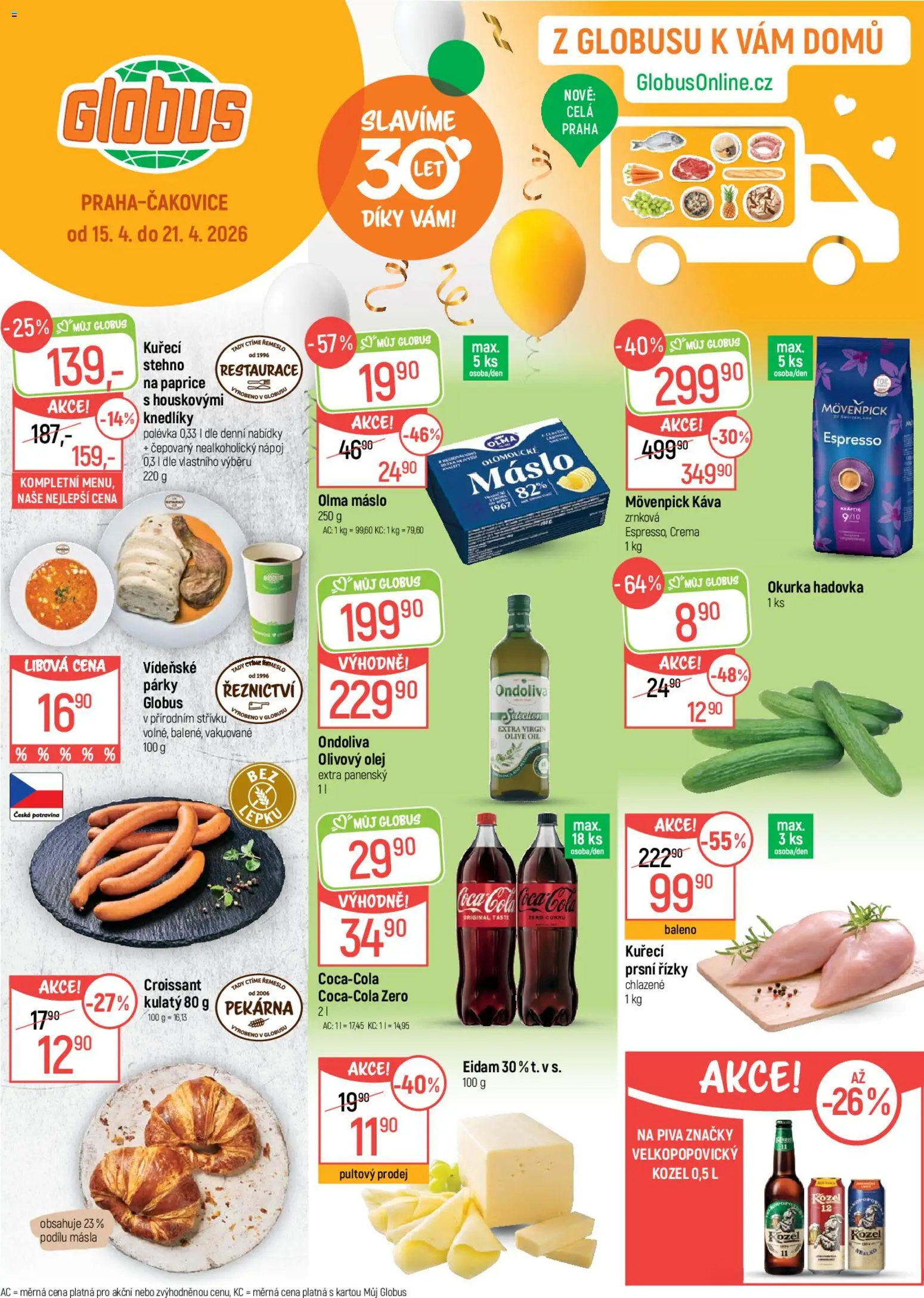 Globus leták - strana 1- platný od 15.04.2026