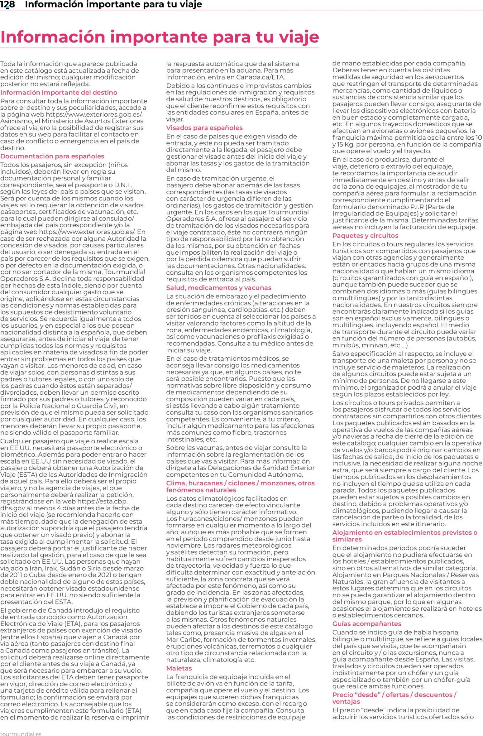 Viajes El Corte Inglés Norteamérica y Caribe - Página de 128 - Válido desde 01/01/2026