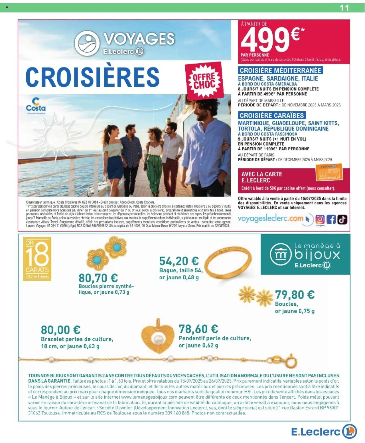 E.Leclerc catalogue semaine 29 - page 11 - valable à partir du 15/07/2025