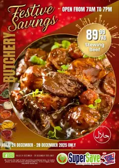 Preview Super Save Festive Butchery Deals valid from 24/12/2025
