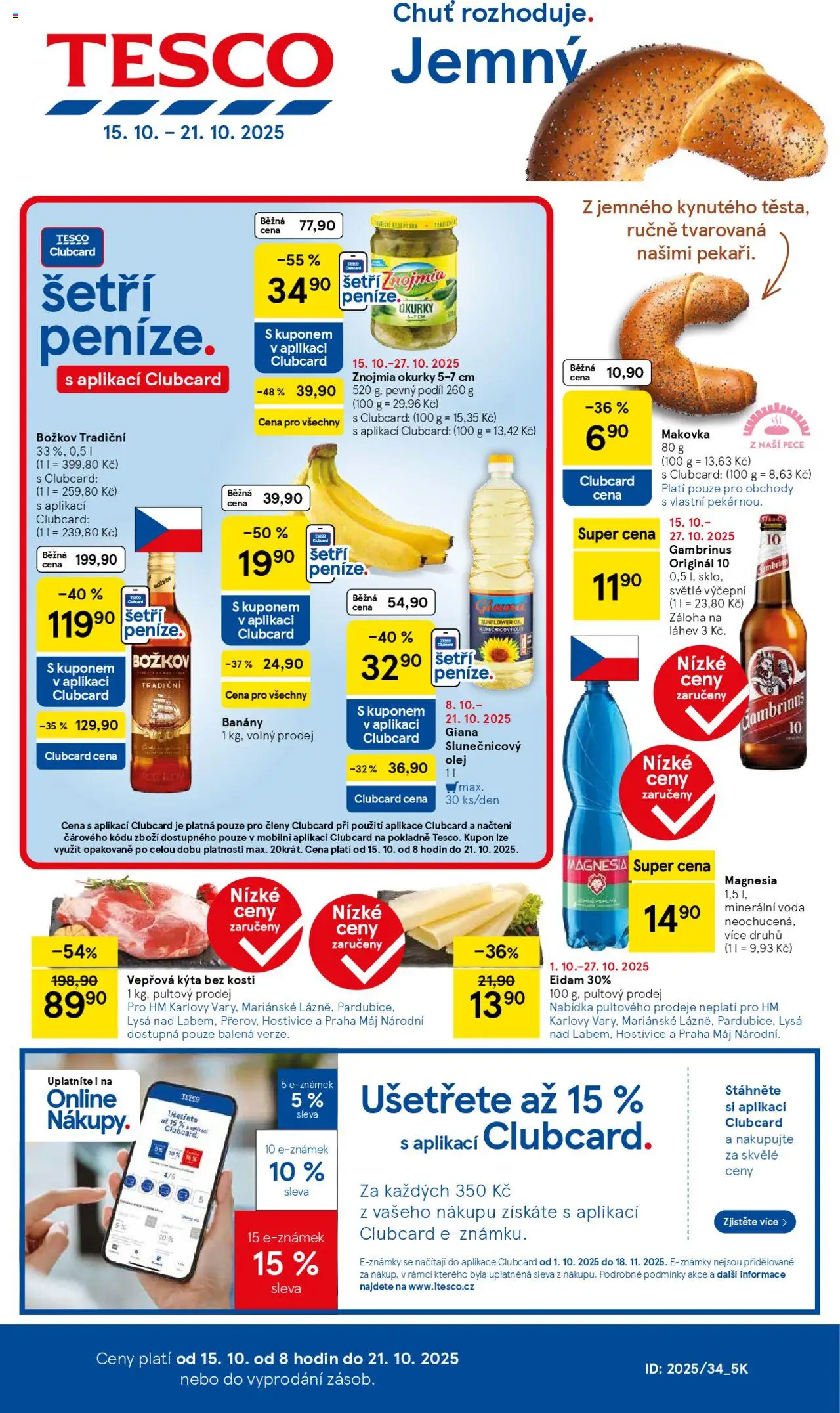 Tesco leták - Hypermarket - strana 1- platný od 15.10.2025