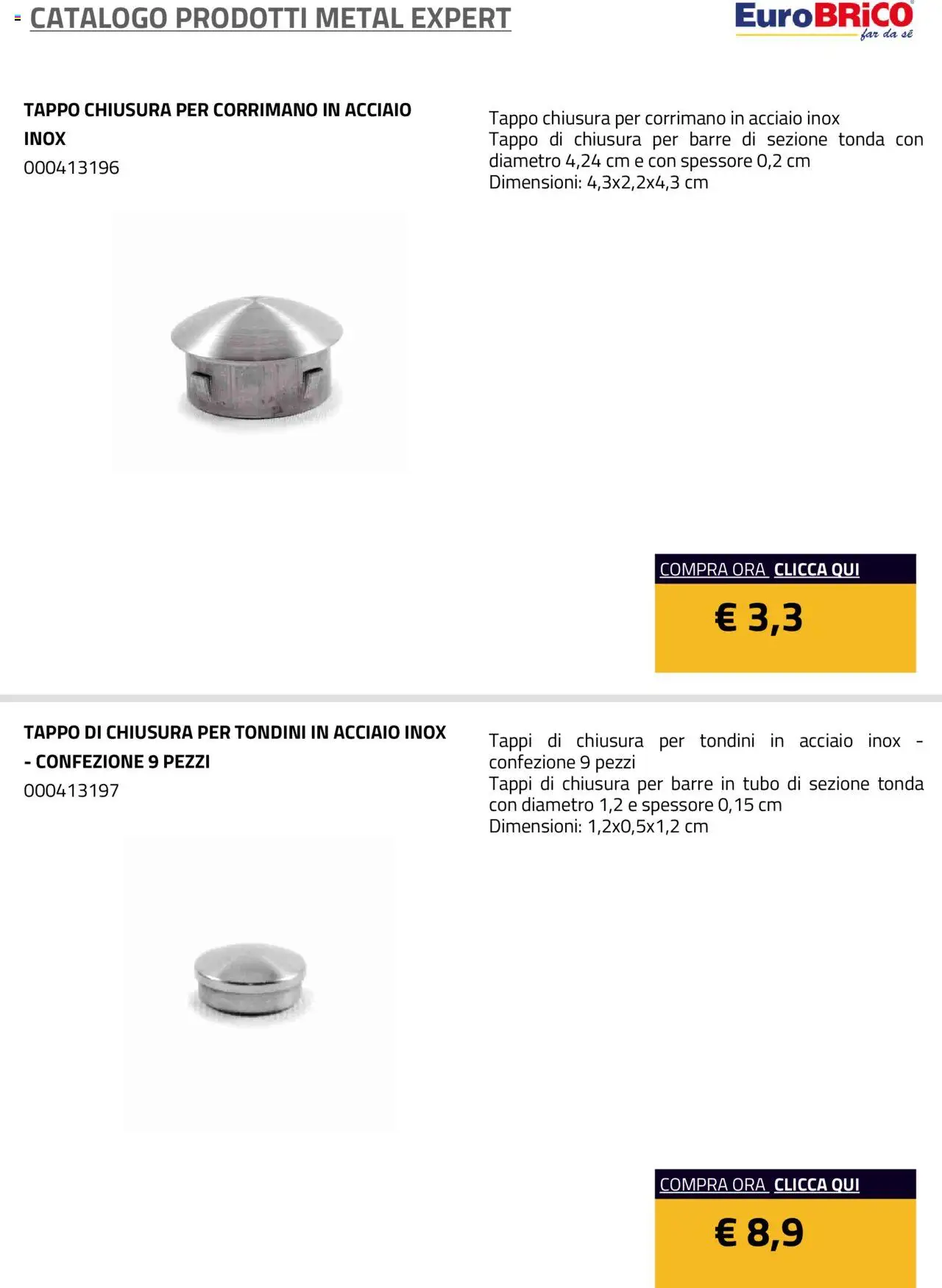 Eurobrico Prodotti Metal Expert catalogo - pagina 16 - valido dal 23/07/2025