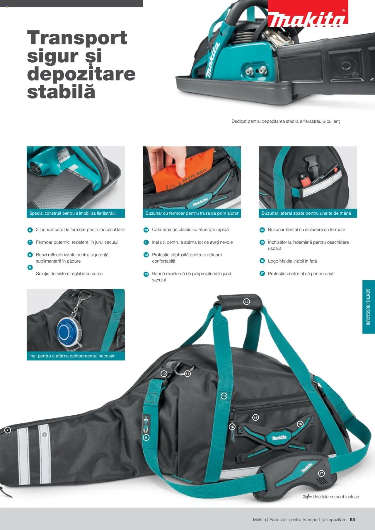 Makita catalog - Accesorii pentru transport si depozitare   - pagina 93- valabil de la 06.09.2021