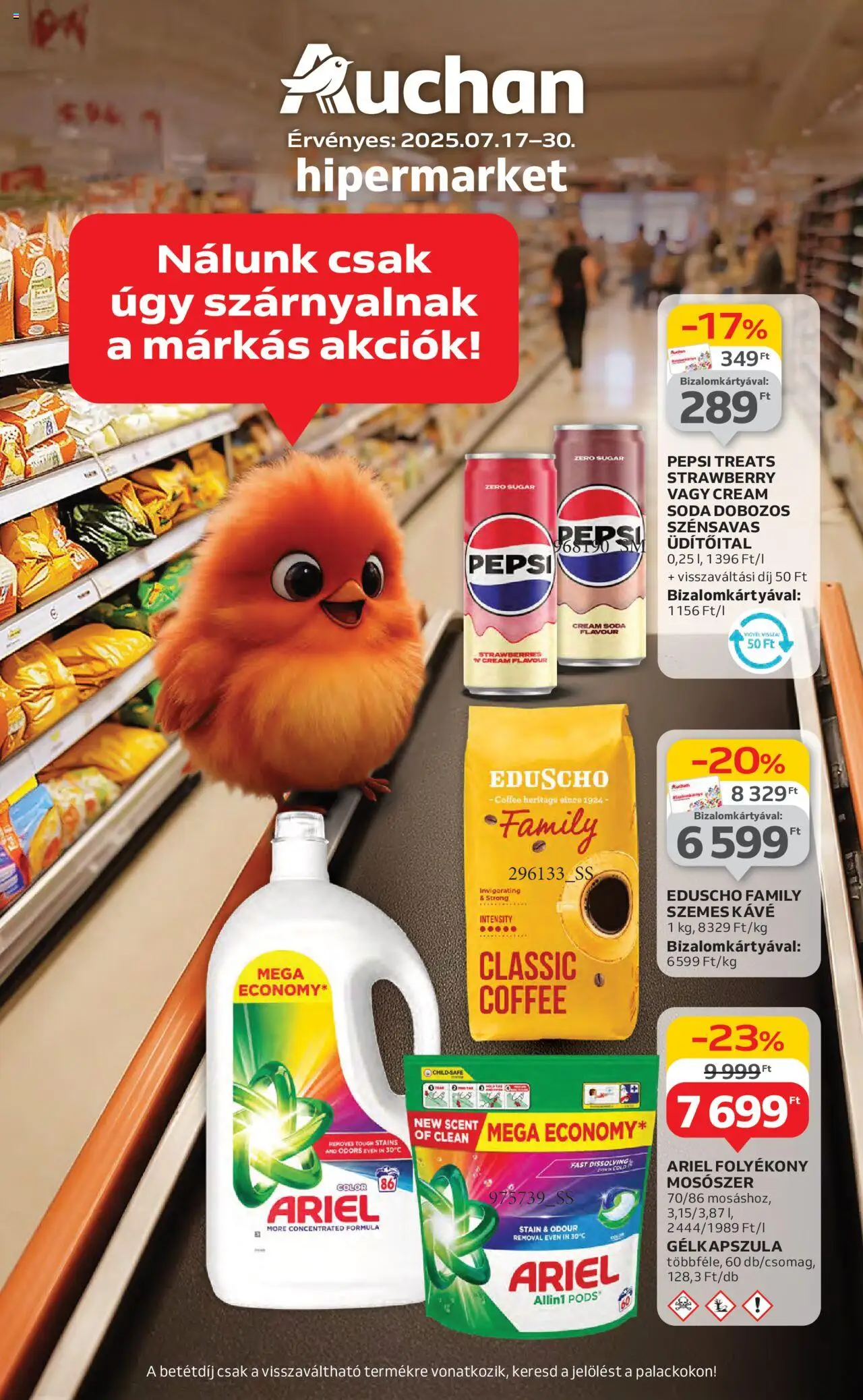 Auchan Hipermarket márkás akciók - 1oldal - érvényes 2025.07.17.-tól