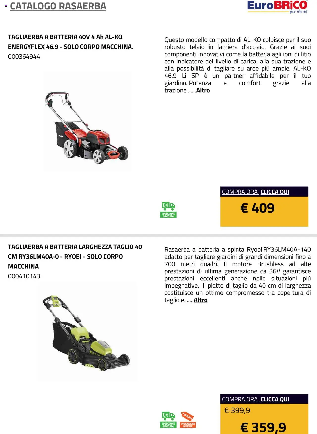 Eurobrico Rasaerba catalogo - pagina 28 - valido dal 23/07/2025