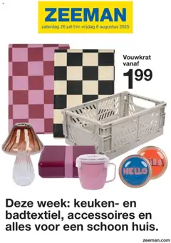 Zeeman folder geldig vanaf 26/07/2025
