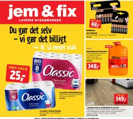 Forhåndsvisning Jem & fix - Tilbudsavis gyldig fra 12/10/2025