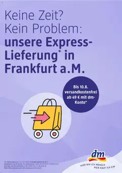 Vorschau dm drogerie - dm: Unsere Express-Lieferung in Frankfurt a. M.! gültig ab 14.07.2025