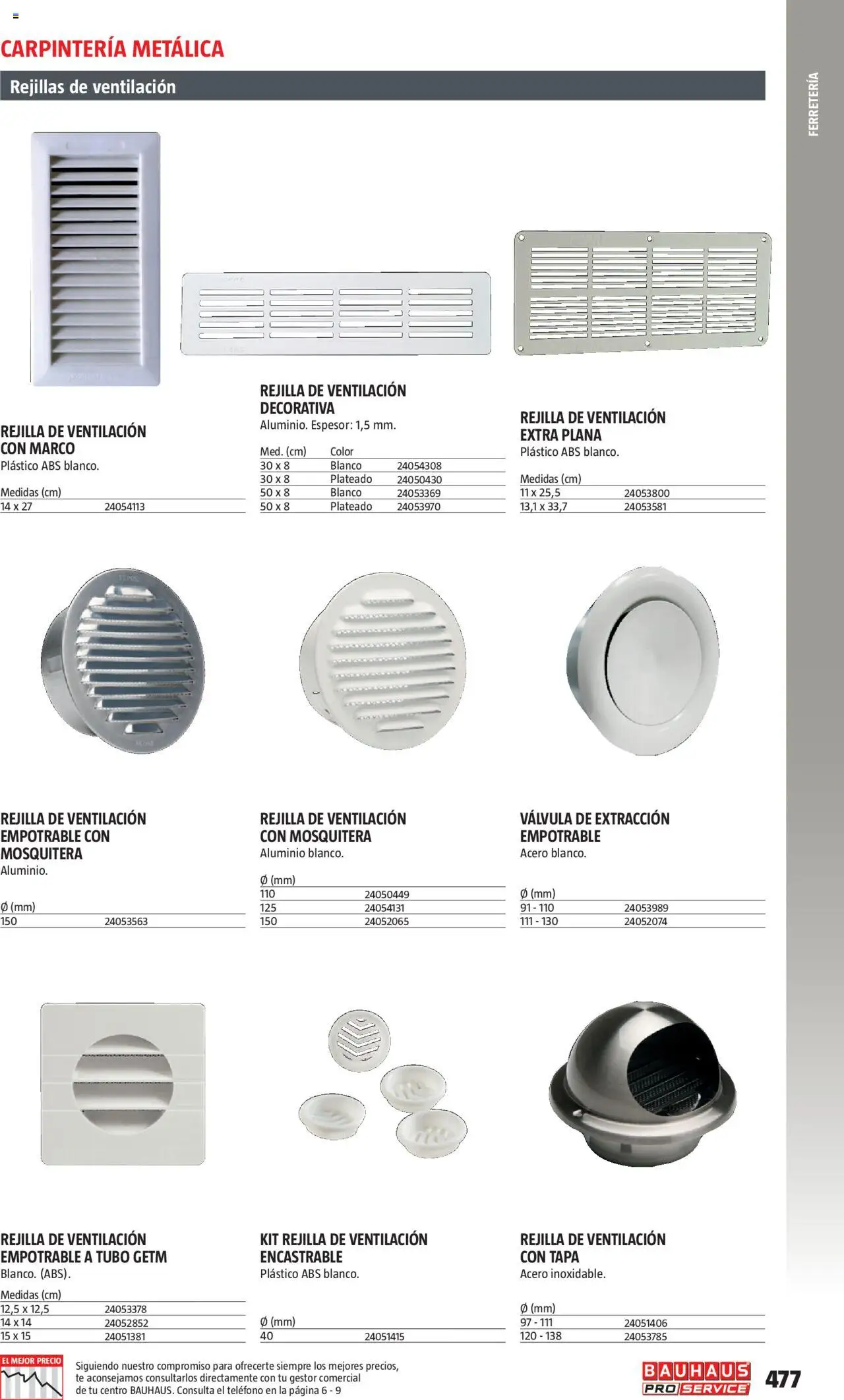Bauhaus - ProService  - Página de 477 - Válido desde 24/02/2025