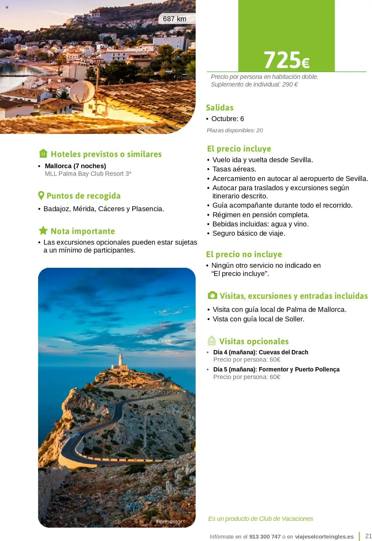 Viajes El Corte Inglés - Catálogo Junta de Extremadura - Página de 21 - Válido desde 01/03/2025