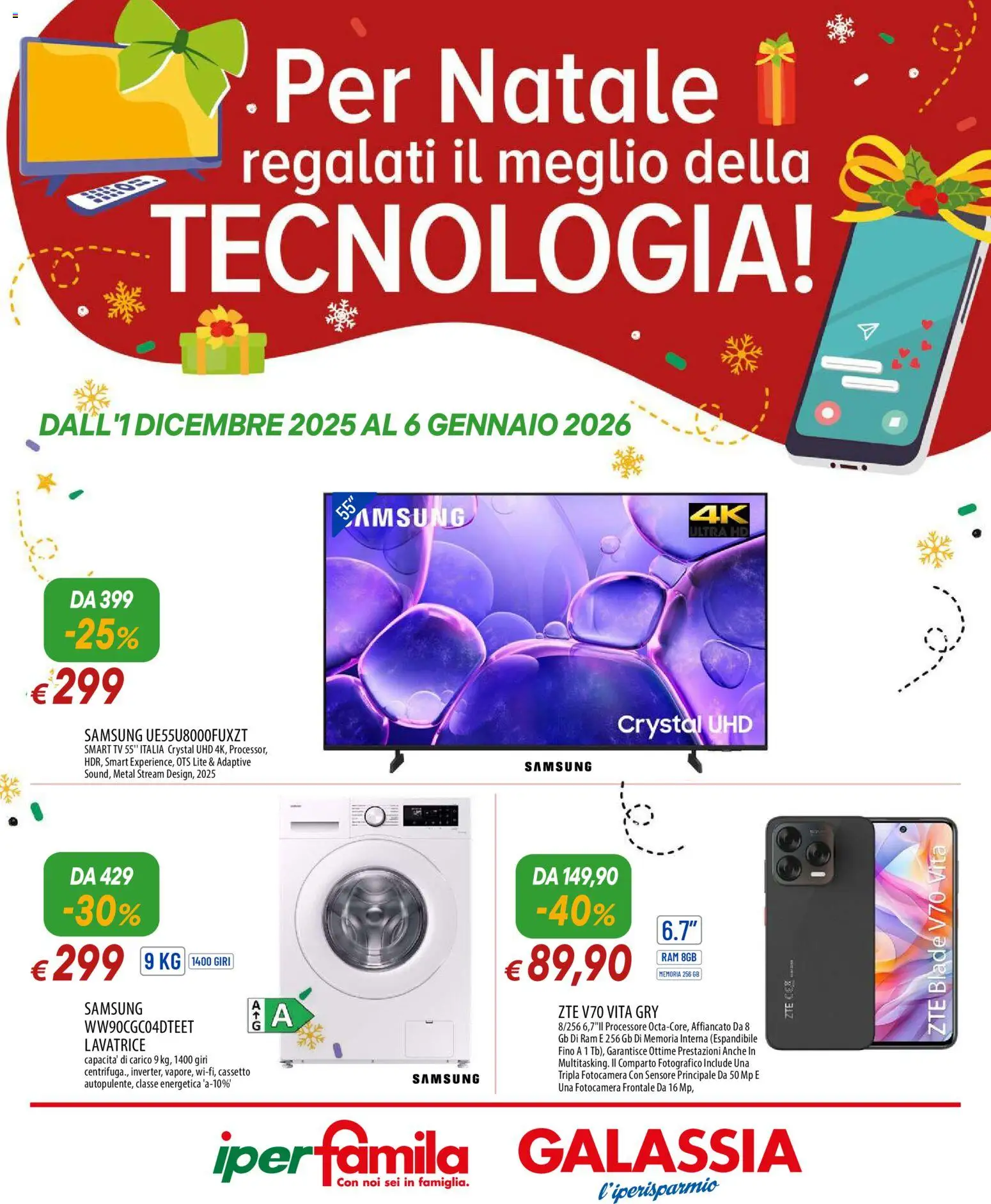 Galassia Natale Tecnologia catalogo - pagina 1 - valido dal 01/12/2025