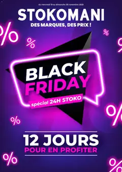Aperçu Stokomani Black Friday valable à partir du 19/11/2025
