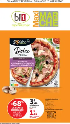Aperçu bi1 catalogue maxi marché valable à partir du 17/02/2026