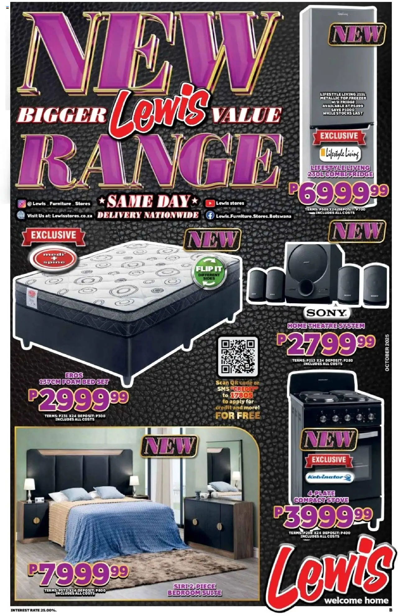 Lewis Stores - Botswana Brochure - page 1- valid from 01/10/2025