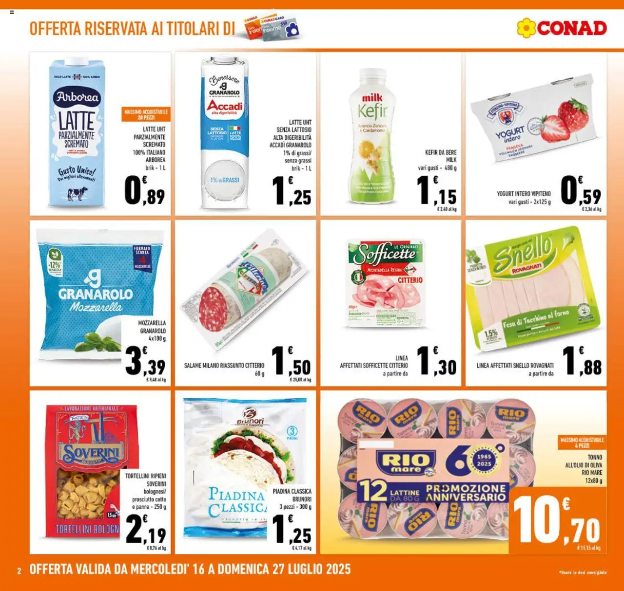 Conad Campania catalogo - pagina 2 - valido dal 16/07/2025