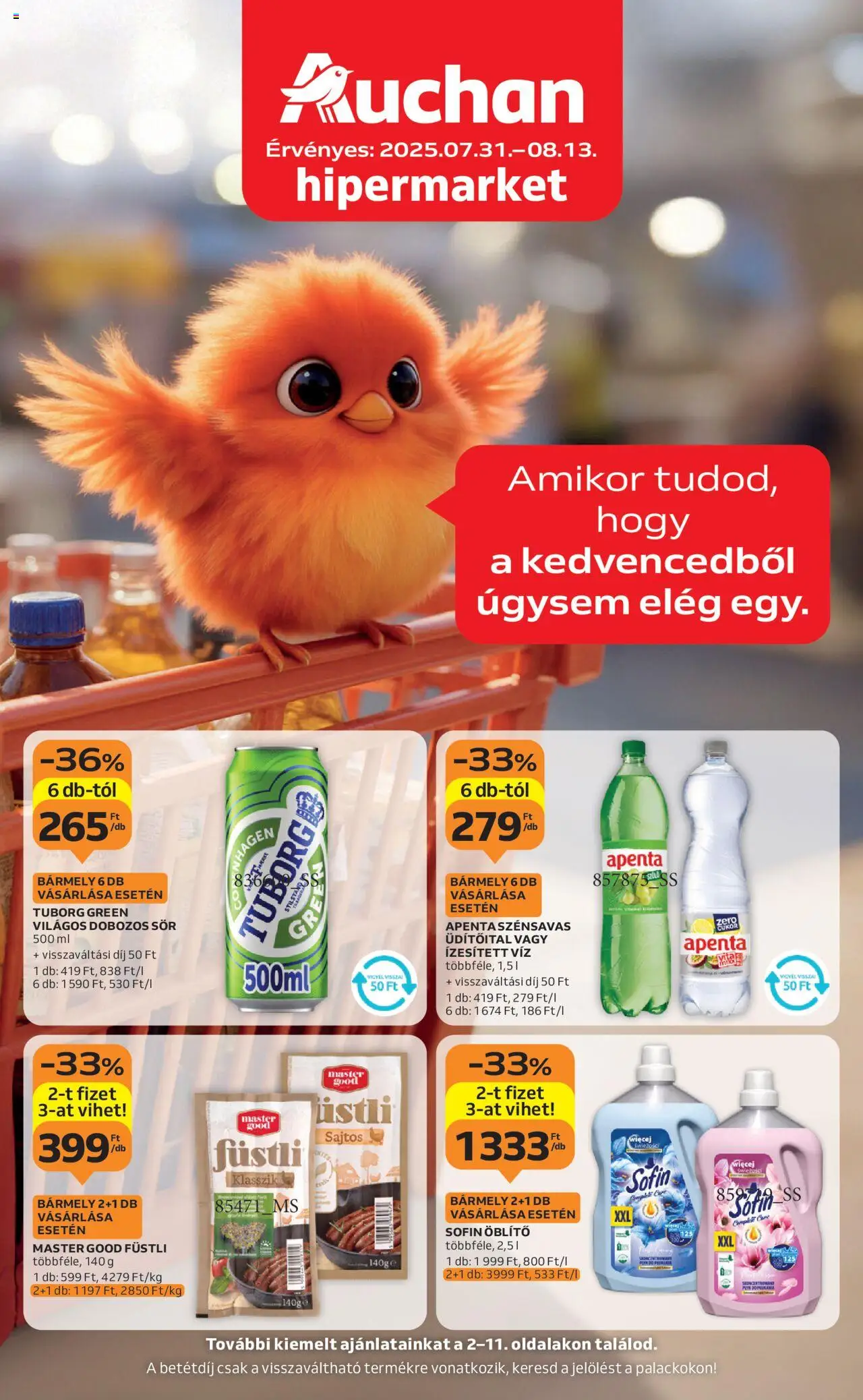 Auchan Kéthetes Hipermarket ajánlataink - 1oldal - érvényes 2025.07.31.-tól