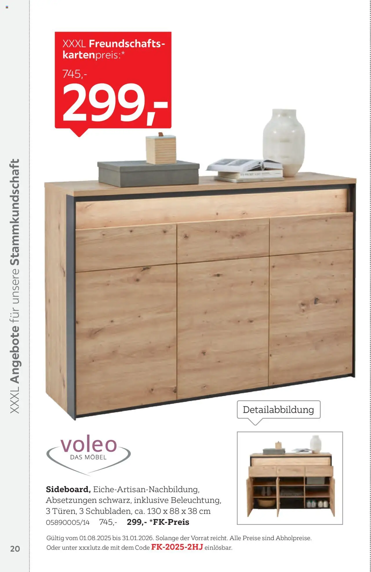 XXXL Lutz Freundschaftskartenjournal - Seite 20 - gültig ab 01.08.2025