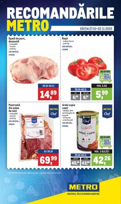 Catalog Metro valabil de la 27.10.2025