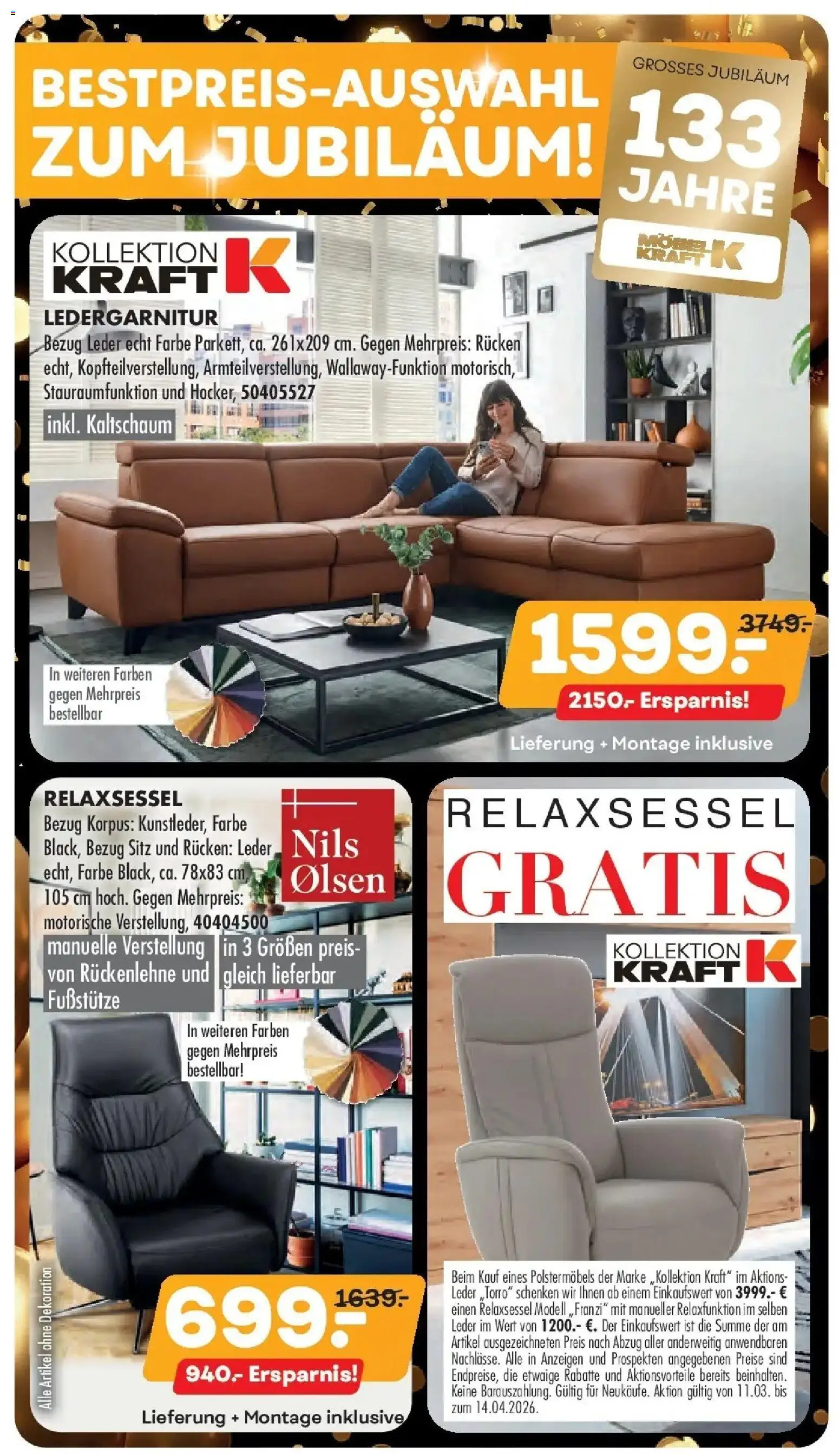 Möbel Kraft Prospekt 	 - Seite 1 - gültig ab 11.03.2026