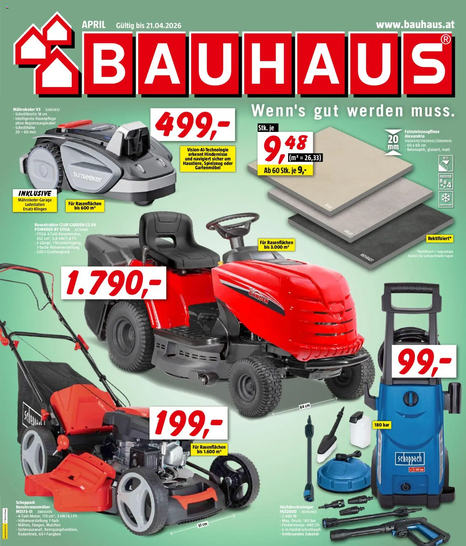 Bauhaus Prospekt aktuell - Seite 1- gültig ab 01.04.2026