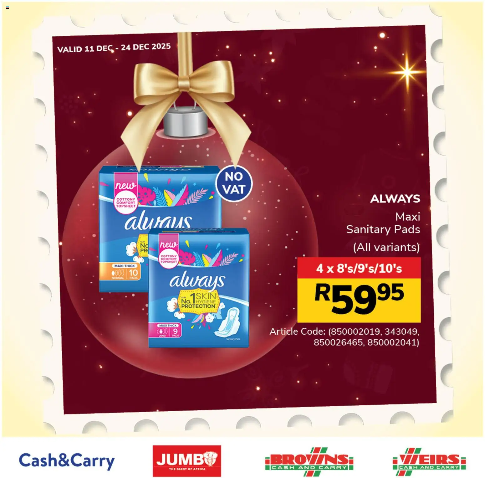 Jumbo Festive Shopping Specials - page 1- valid from 11/12/2025