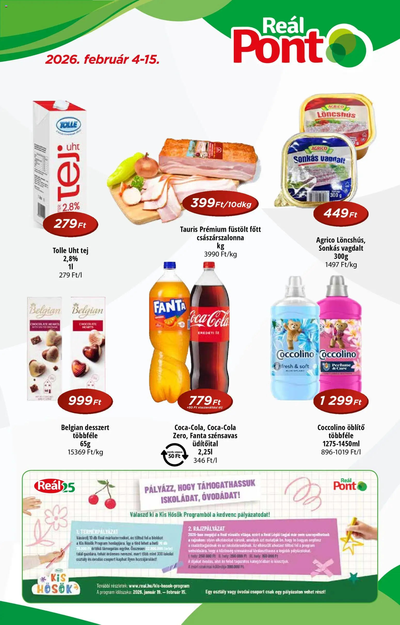 Reál - Akciós újság Pont - 1oldal - érvényes 2026.02.04.-tól