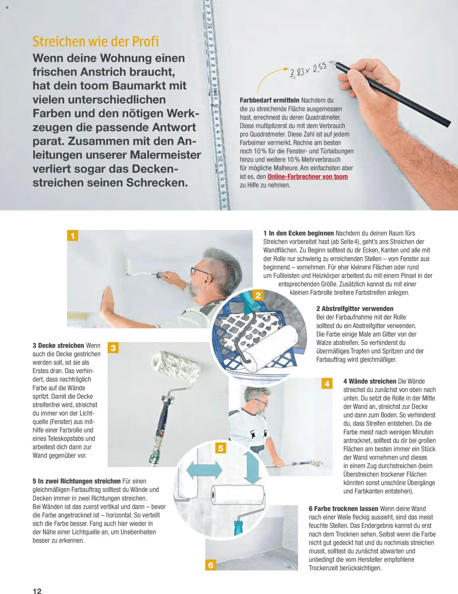 Toom Baumarkt Wände streichen und tapezieren - Seite 12 - gültig ab 01.01.2026