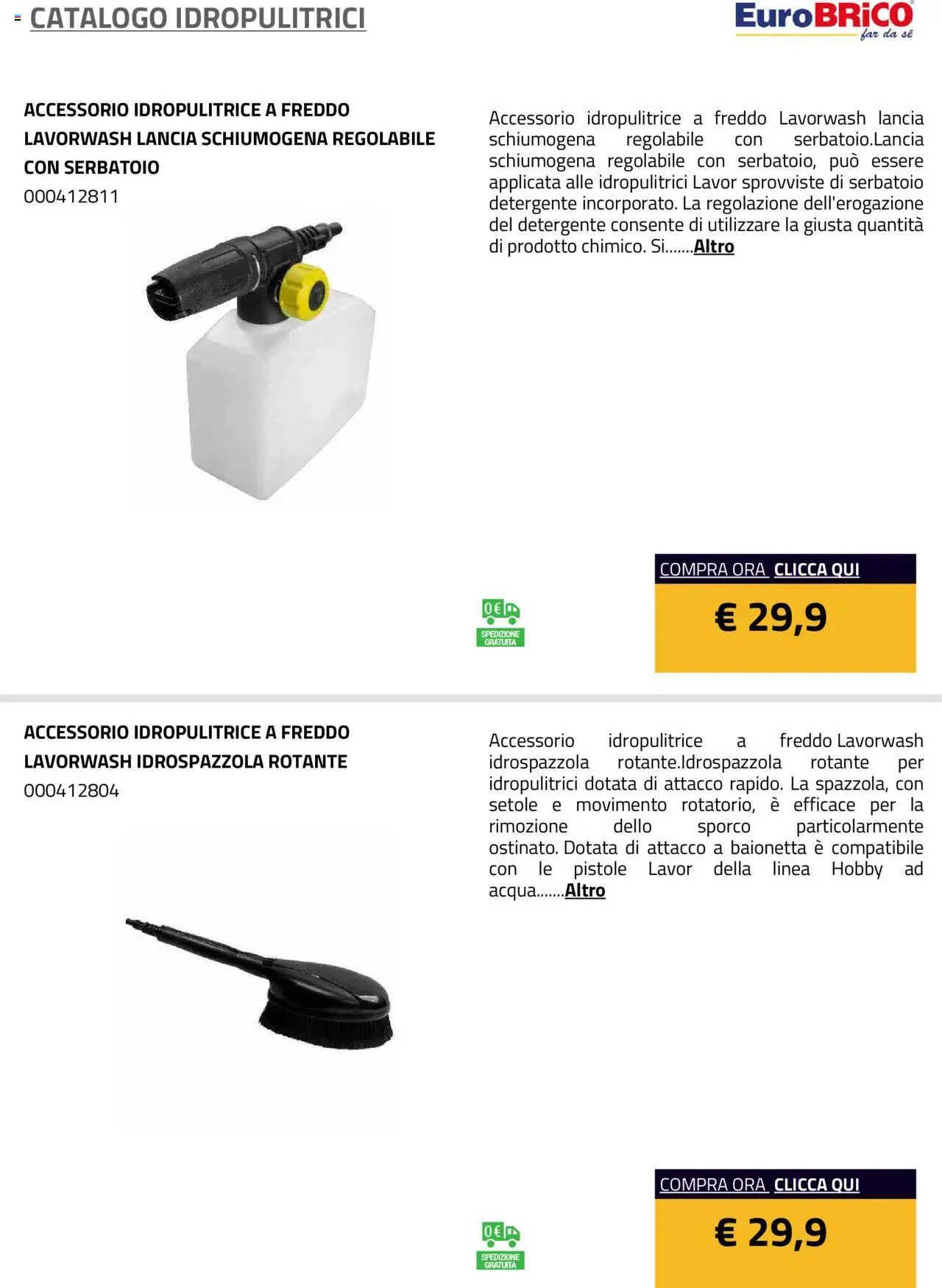 Eurobrico Idropulitrici catalogo - pagina 31 - valido dal 23/07/2025