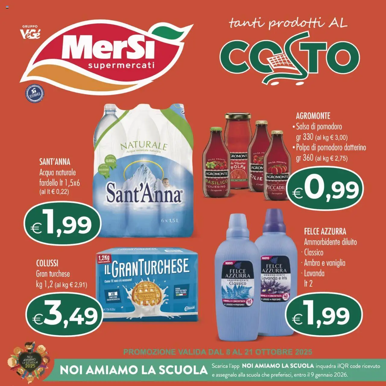 Volantino MerSi Supermercati	 - pagina 1 - valido dal 08/10/2025