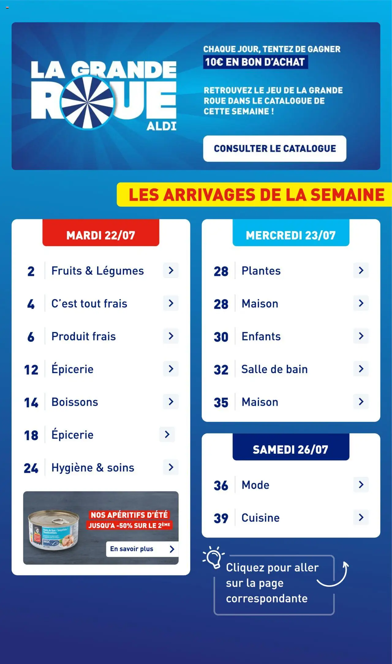 Aldi catalogue semaine 30 - page 3 - valable à partir du 22/07/2025