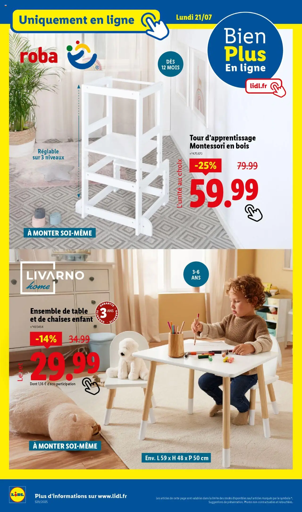 LIDL catalogue semaine 28 - page 74 - valable à partir du 17/07/2025