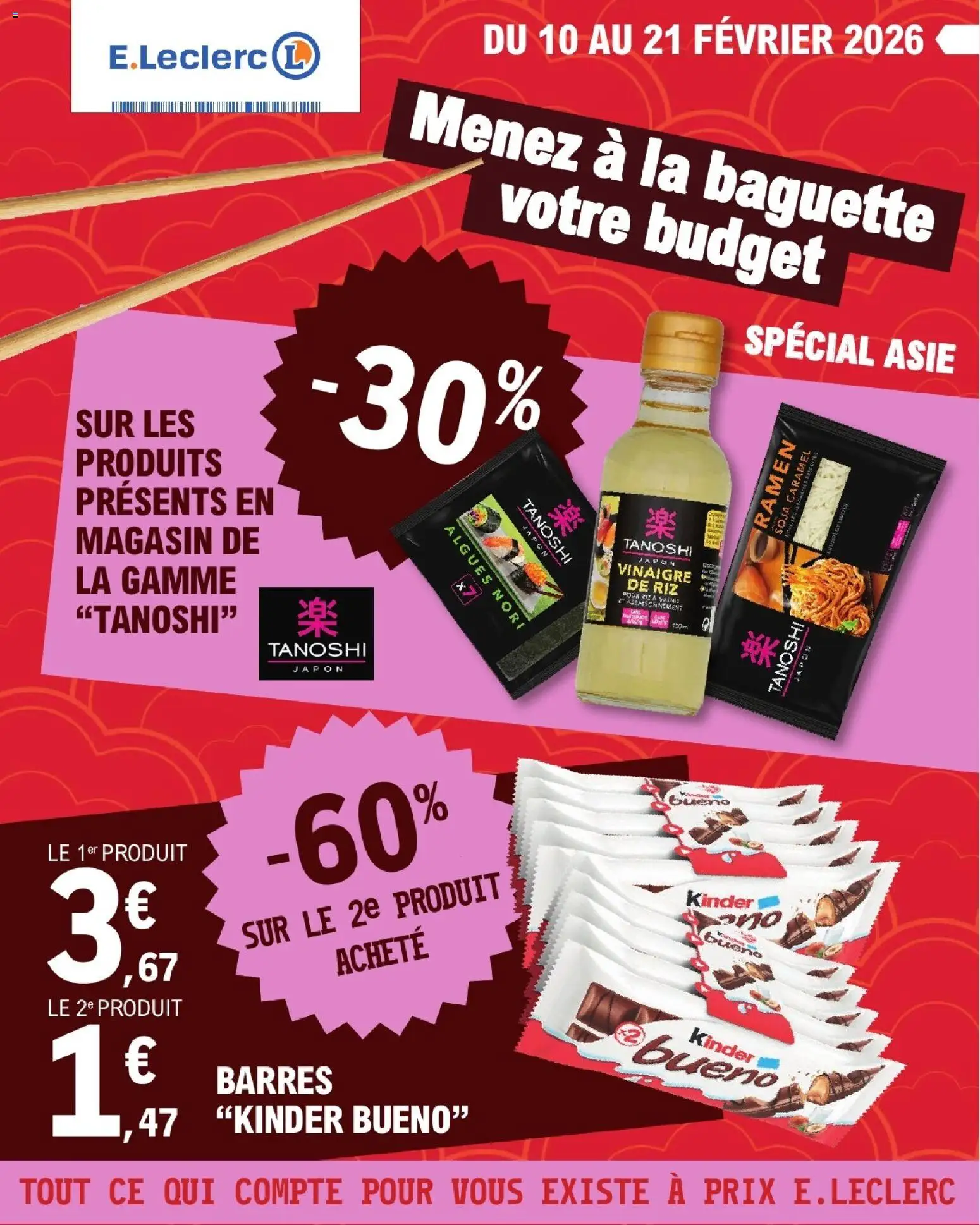 E.Leclerc catalogue semaine 7 - page 1 - valable à partir du 10/02/2026