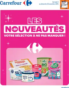 Aperçu Carrefour catalogue les nouveautés de novembre valable à partir du 03/11/2025