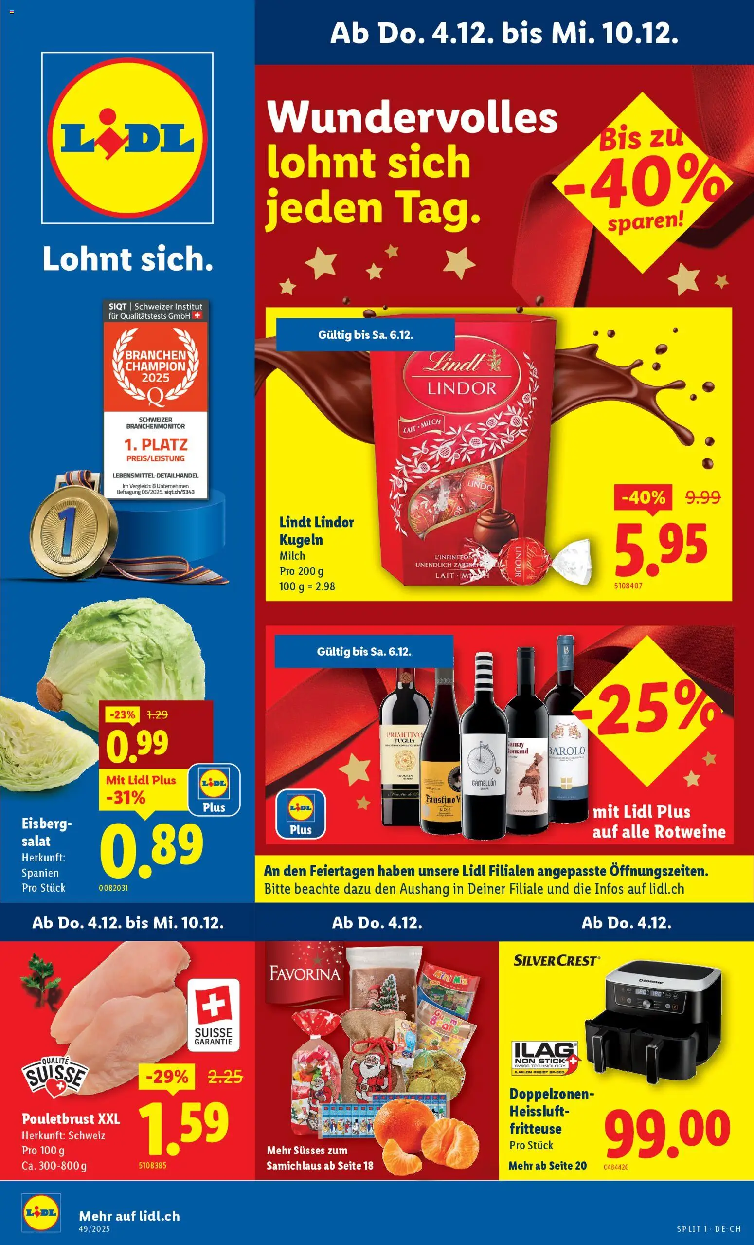 Lidl Aktionen - Seite 1- gültig ab 04.12.2025
