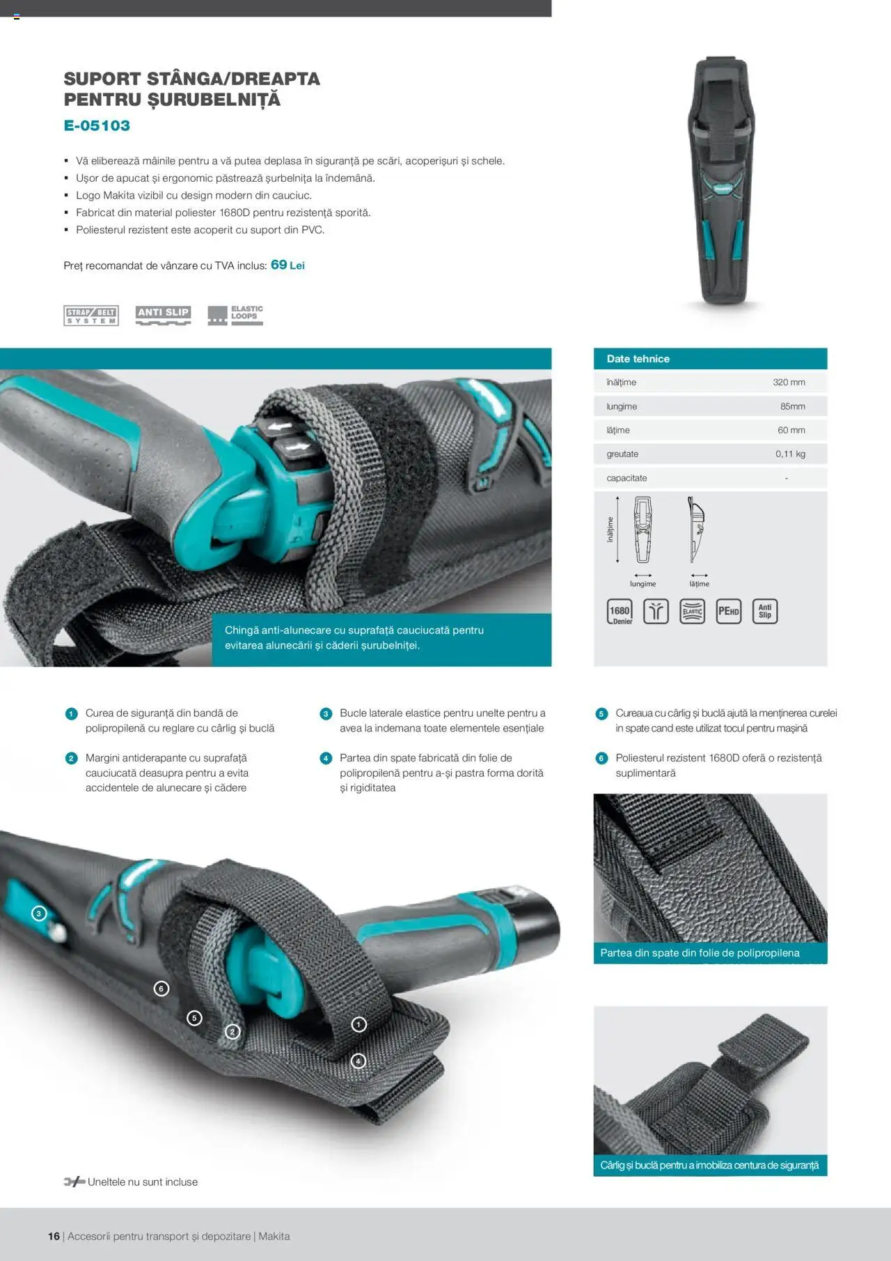 Makita catalog - Accesorii pentru transport si depozitare   - pagina 16- valabil de la 06.09.2021