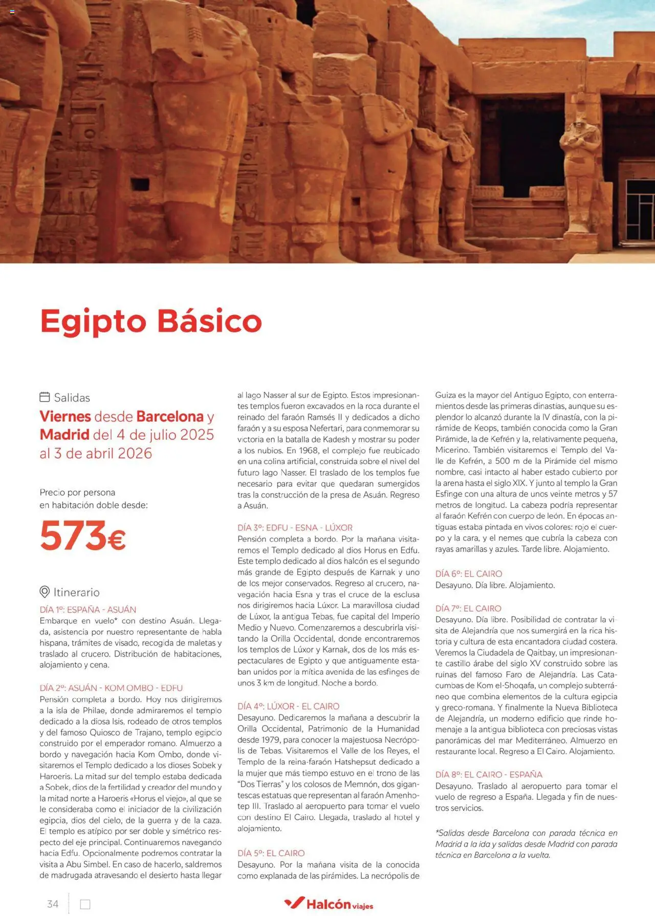 Halcón Viajes Egipto - Página de 34 - Válido desde 01/07/2025