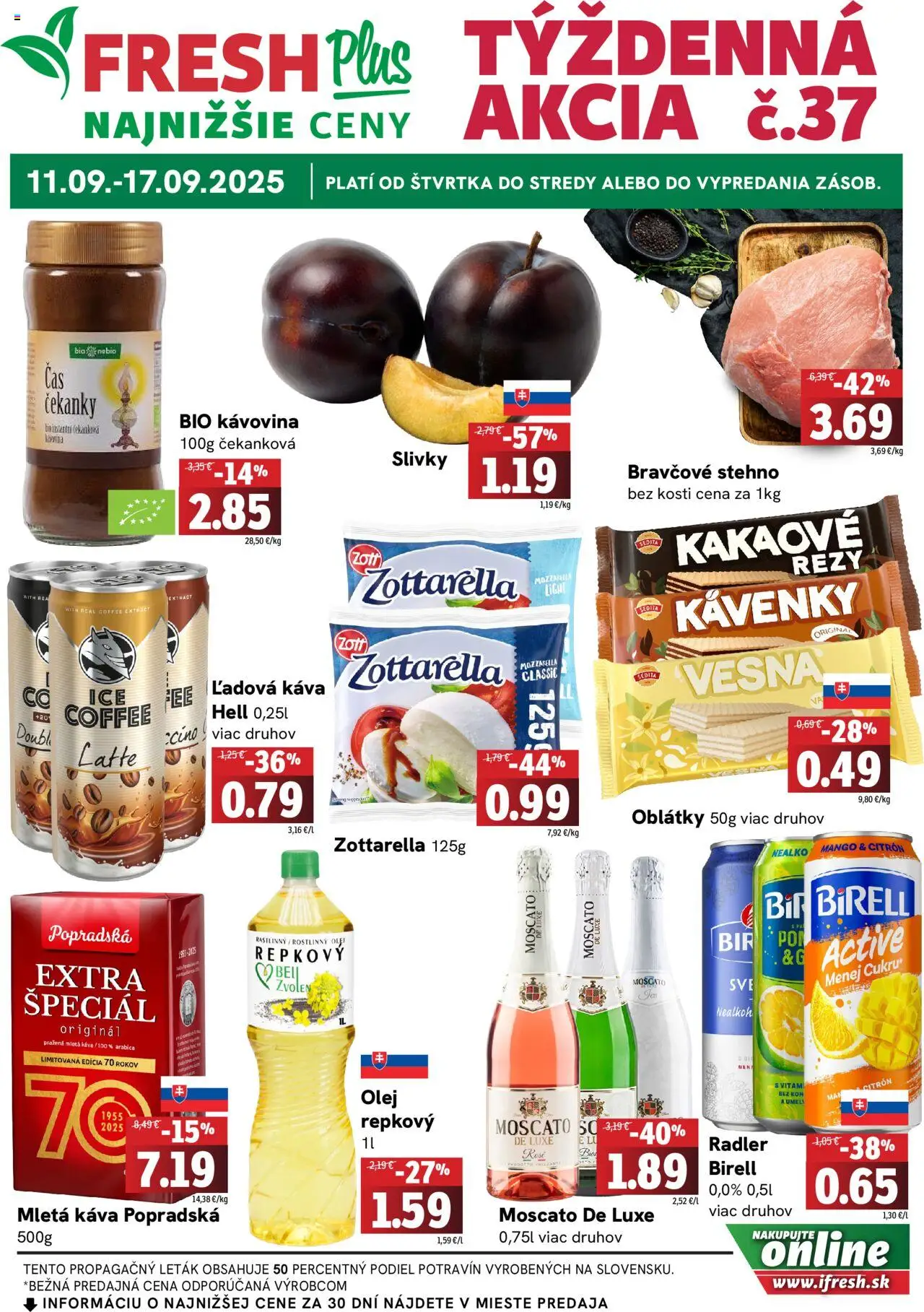 Fresh leták - strana 1- platný od 11.09.2025