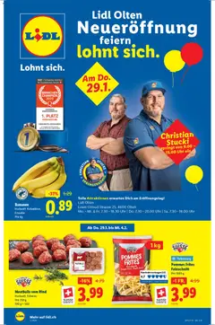 Vorschau Lidl Aktionen Neueröffnung Olten gültig ab 29.01.2026