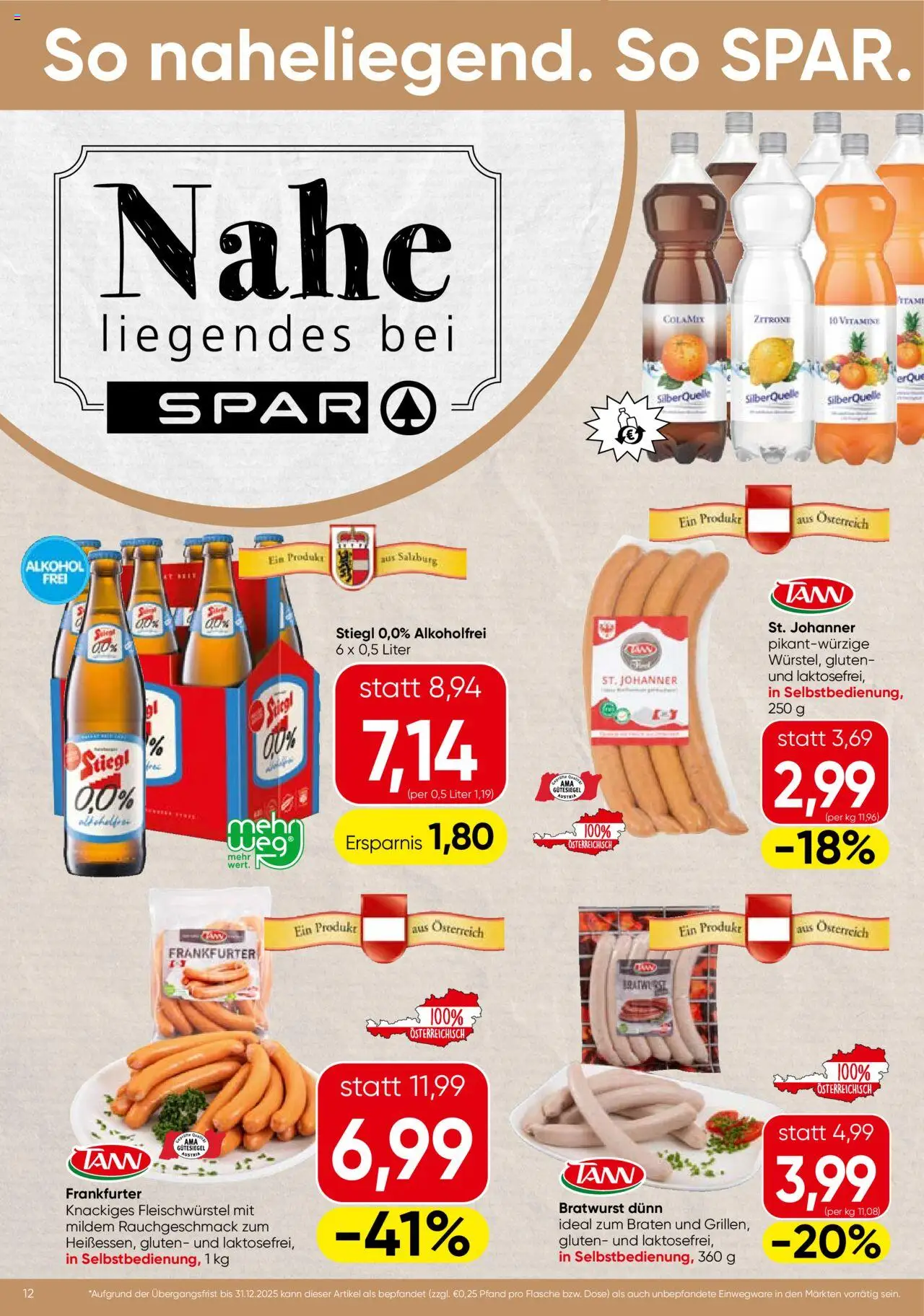 Spar Flugblatt - Salzburg  - Seite 12- gültig ab 17.07.2025