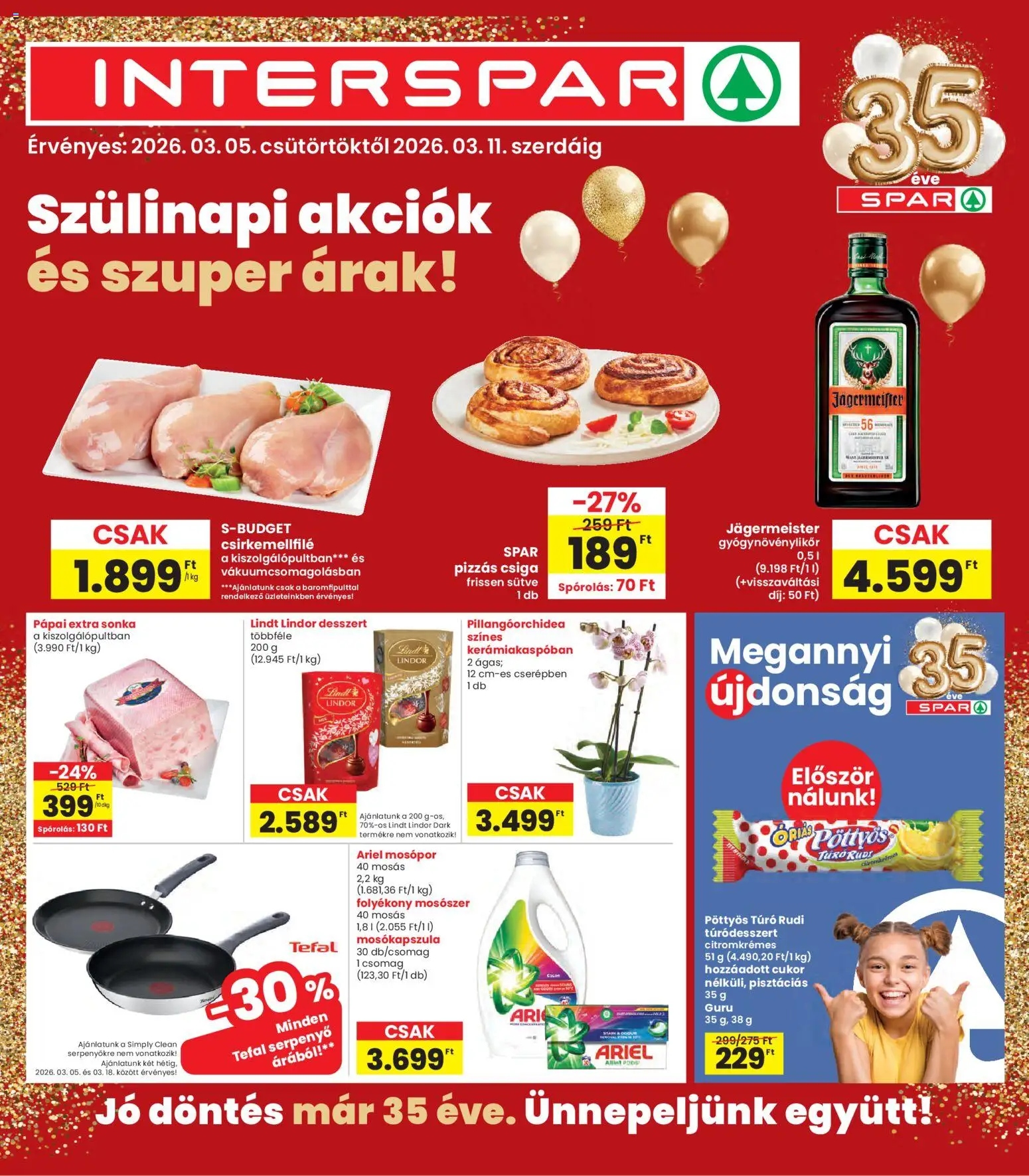 Interspar akciós újság - 1oldal - érvényes 2026.03.05.-tól