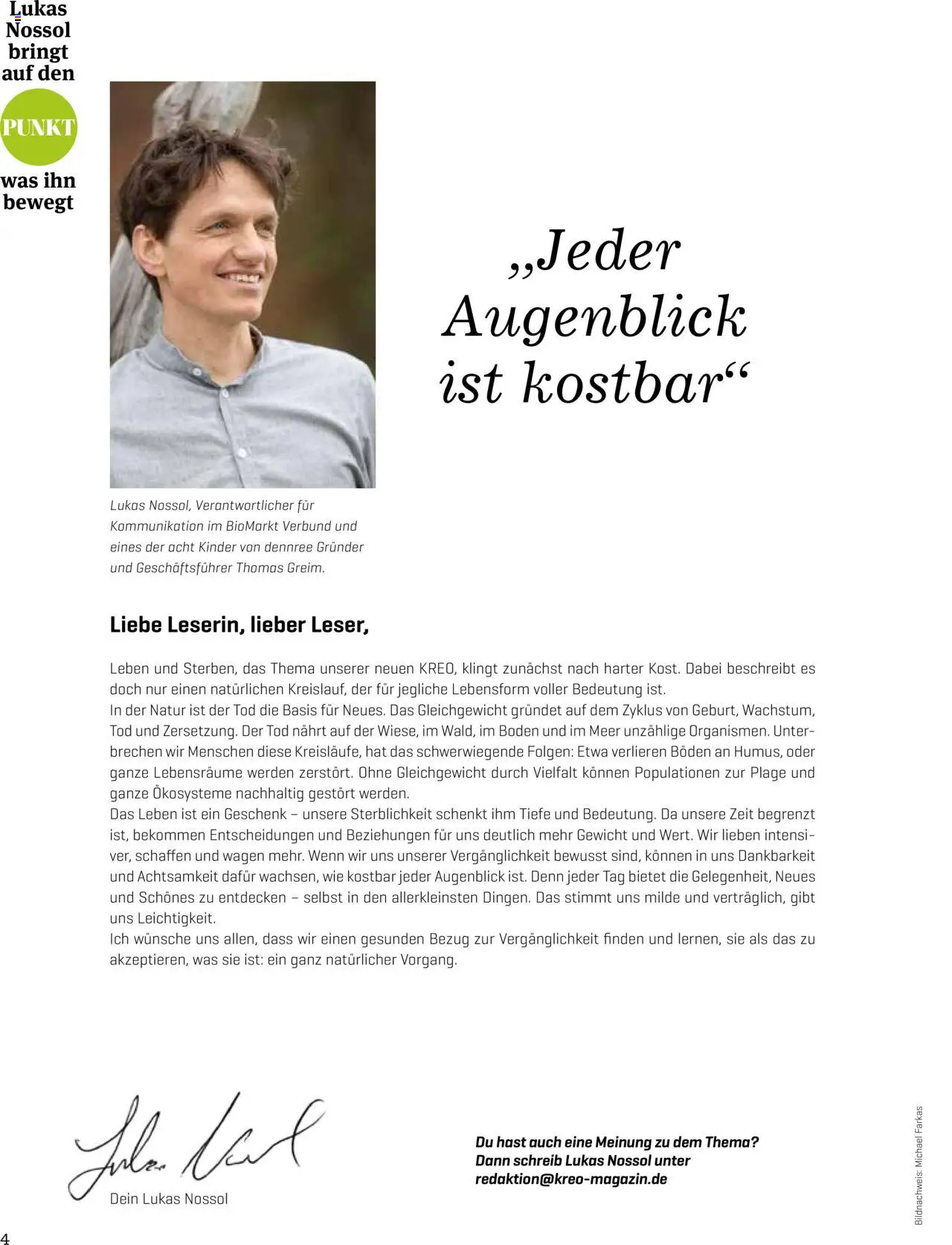 Denns BioMarkt KREO Magazin - Seite 4- gültig ab 14.07.2025