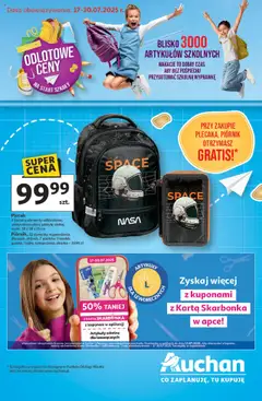 Podgląd Auchan Gazetka - Odlotowe ceny na start szkoły ważny od 17.07.2025