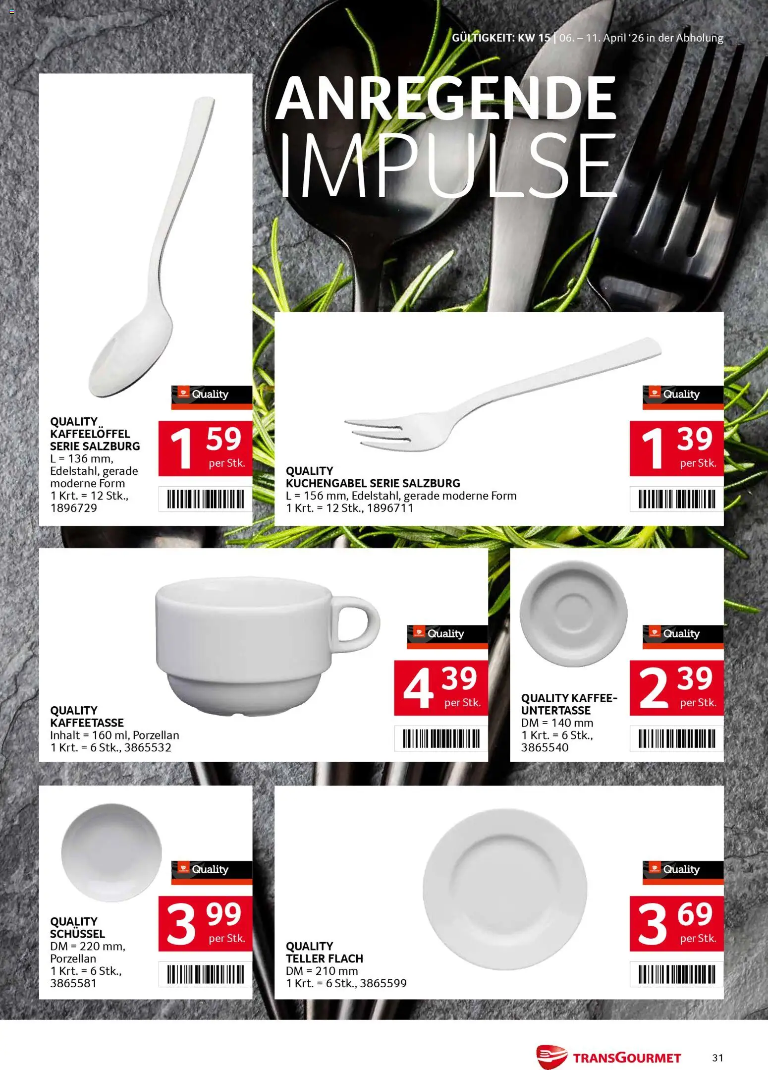 Transgourmet Flugblatt - page 31- valid from 06.04.2026