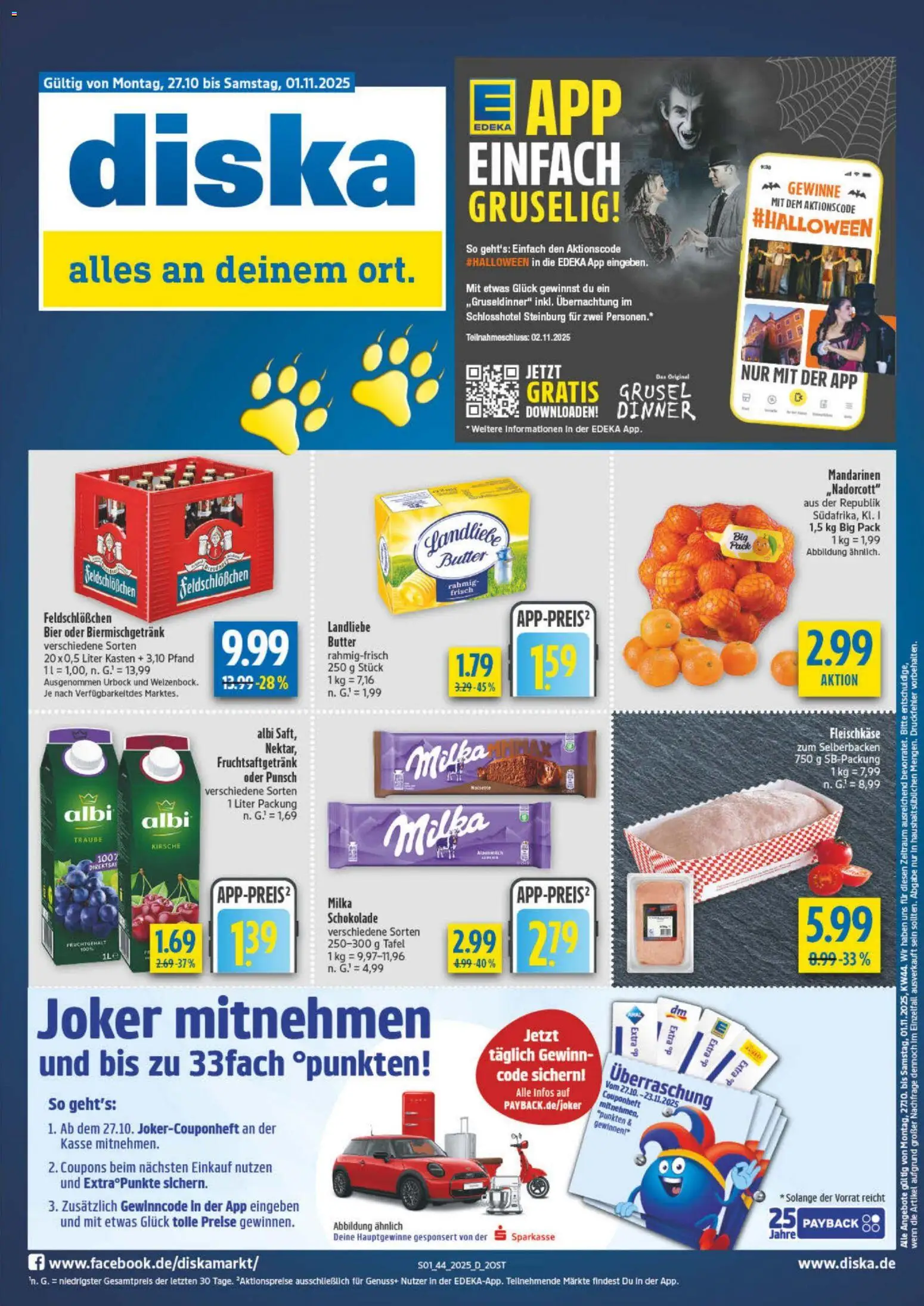 Diska - Diska Angebote Sachsen-Thüringen KW44 - Seite 1 - gültig ab 27.10.2025