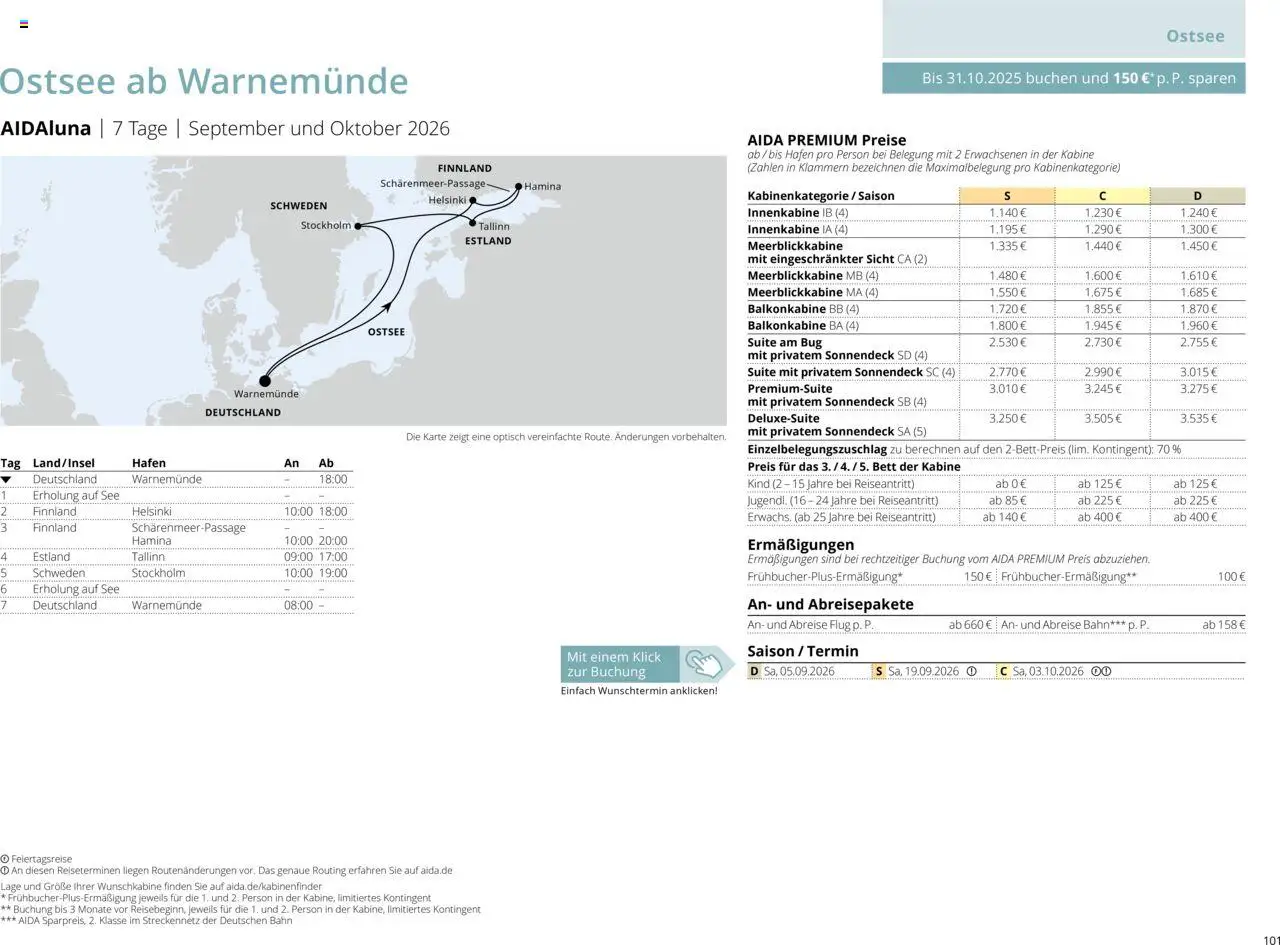 Aida Sommer 2026 - Seite 101 - gültig ab 01.03.2026