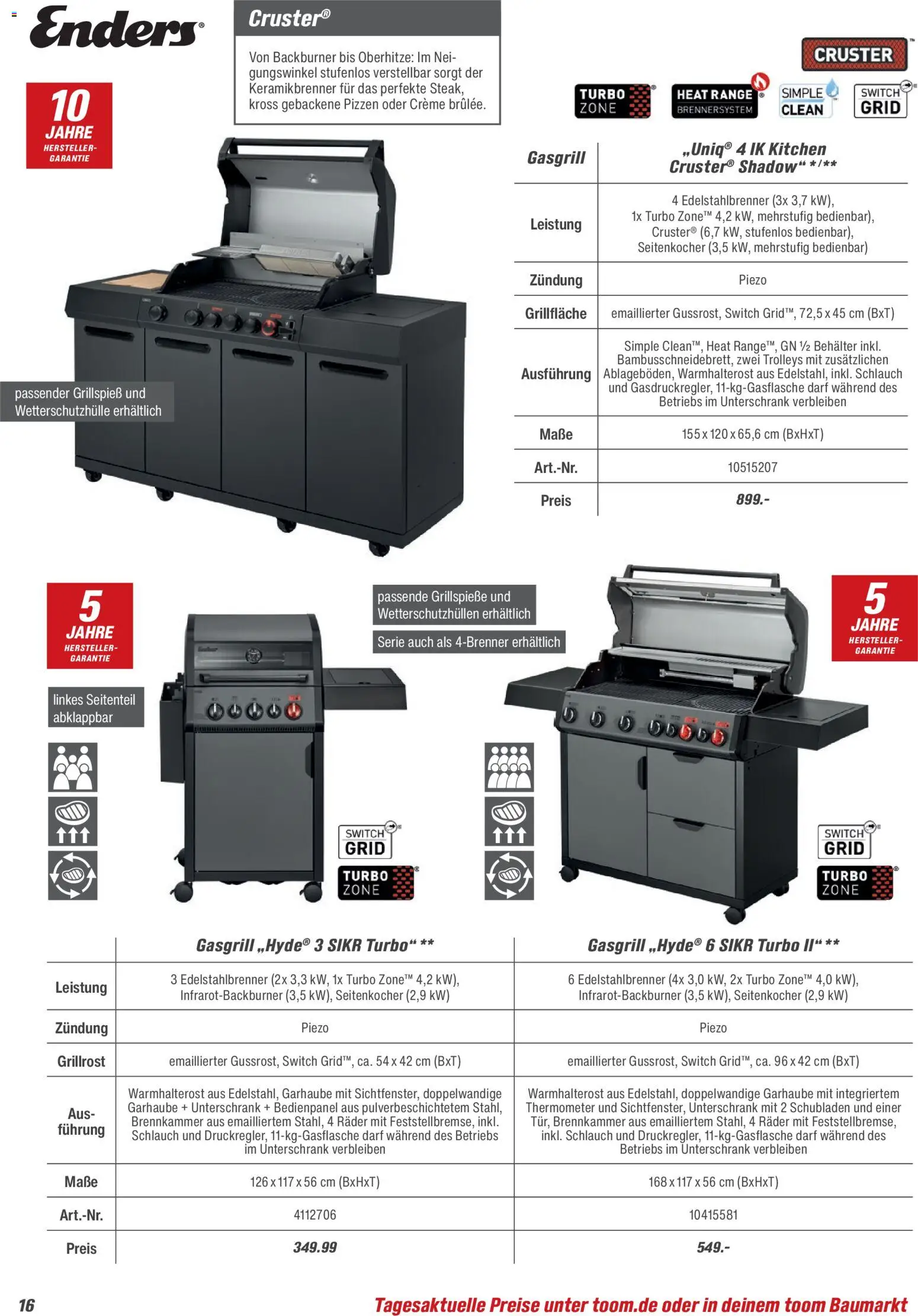 Toom Baumarkt  Grills & Zubehör 2026 - Seite 16 - gültig ab 14.02.2026