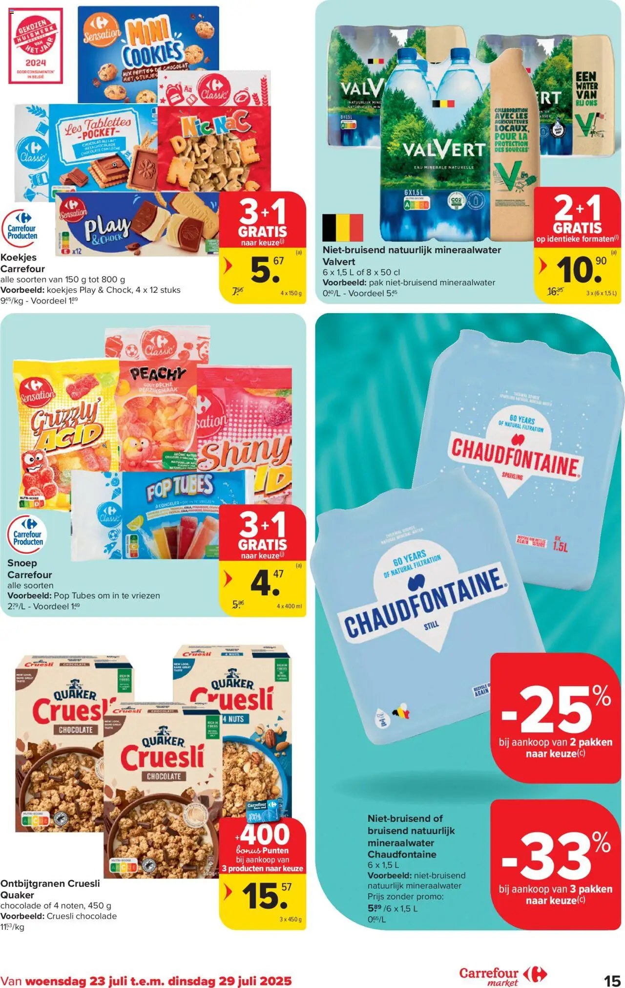 Carrefour - Market Promoties  - pagina 15- geldig vanaf 23/07/2025
